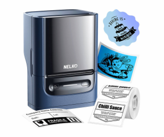 Nelko PM220 thermal label printer (blue)