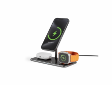 Epico Mag+ Glass Charging Stand MagSafe compatible - černá