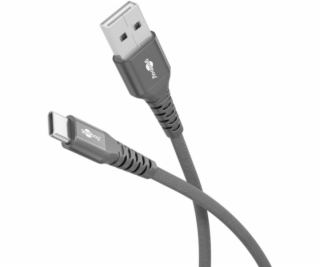 textilní kabel goobay Supersoft USB 2.0, zástrčka USB-A >...