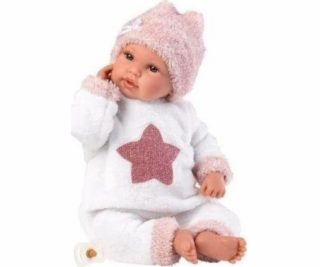 Llorens  16348 Panenka Baby 36 cm, růžová čepice