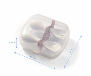 Ergonomický příbor pro děti Baby Ono bílomodrý