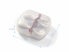 Ergonomický příbor pro děti Baby Ono bílomodrý