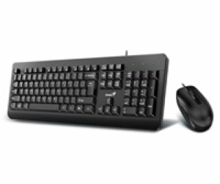 GENIUS klávesnice s myší KM-160, Drátový set USB, Copilot...
