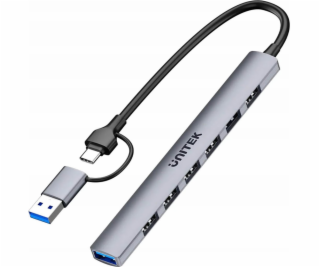 UNITEK HUB USB-A/C 7IN1USB-A PORTS 5GBPS