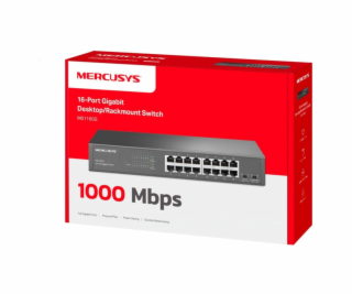 MERCUSYS MS116GS, 16-Port 1 Gbps Desktop Switch