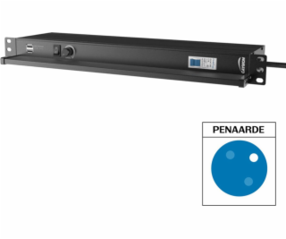 CAYMON PSR429F/B Napájecí proužek 19 – 9 francouzských zá...