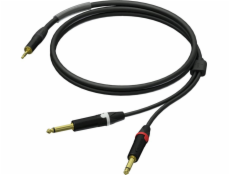 Kabel Procab  PRA713/3 3,5 mm samec stereo - 2 x 6,3 mm Jack samec mono - UltraFlex™ 3 m