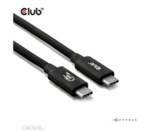 Club3D Kabel USB4 v2 Typ-C, 80Gbps, Certifikovaný kabel, ...