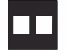 Procab AV adaptér Procab CP45KS2/B Spojovací deska Keystone 45 x 45 mm Černá