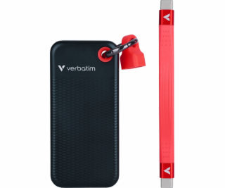 VERBATIM externí SSD 1TB Pocket USB3.2 Gen 2, černá/červená