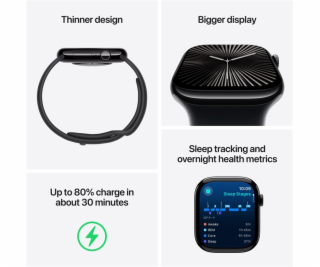 Apple Watch 10 GPS 42mm S/M, chytré hodinky, růžové zlato