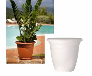 Plastový hrniec DOMOLETTI TE000060-110, O60 cm, biely