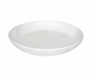 Keramický hrniec tanier DOMOLETTI CHARMS, O18 cm, mat. Biely