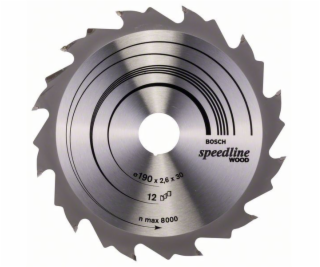 Pilový kotouč Speedline Wood - 190 x 30 x 2,6 mm, 12 - 31...