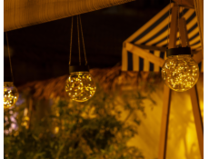 Solární dobíjecí lampa Domoletti, IP44
