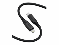 Swissten datový kabel soft silicone usb-c / lightning 1,5 m 60w černý