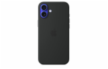 iPhone 16 Plus Silicone Case with MS - Black