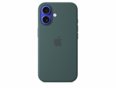 iPhone 16 Silicone Case with MS - Lake Green