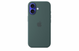 iPhone 16 Silicone Case with MS - Lake Green
