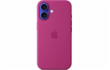iPhone 16 Silicone Case with MS - Fuchsia