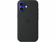 iPhone 16 Silicone Case with MS - Black