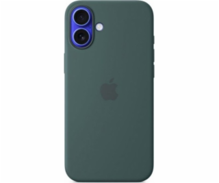 iPhone 16 Plus Silicone Case with MS - Lake Green
