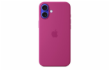 iPhone 16 Plus Silicone Case with MS - Fuchsia
