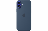 iPhone 16 Plus Silicone Case with MS - Denim