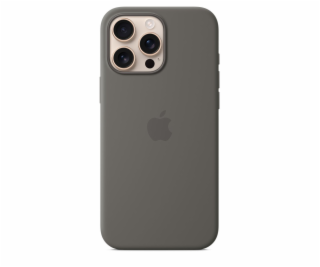 iPhone 16 Pro Max Silicone Case with MS - Stone Gr