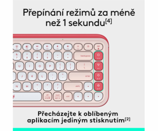 Logitech POP ICON KEYS, Rose, US INT L