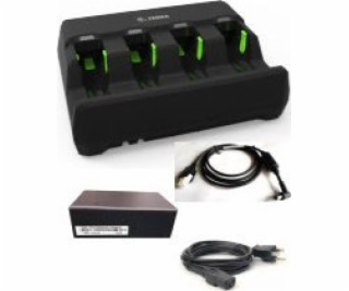 Nabíječka Zebra 3600, 4-slot KIT zdroj a kabel