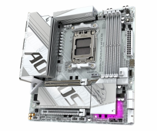 GIGABYTE MB Sc AM5 B850M A ELITE WF6E ICE, AMD B850, 4xDD...