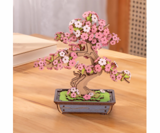 RoboTime 3D dřevěná skládačka Bonsaj sakura
