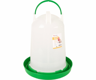 Flamingo Twist Napáječka pro drůbež kulatá zelená/bílá 10l
