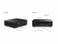ASUS NUC 14 Essential RNUC14MNK2500002/N250 Procesor/DDR5-4800 SODIMM/USB-A,C/M.2 2280/Wi-Fi/LAN/EU Napájecí kabel
