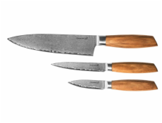 Sada nožů G21 Gourmet Damascus small box 3 ks, rukojeť zebrawood