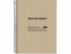 MIQUELRIUS Notebook MIQUELRIUS Just Black Craft Recycled, A4, 120 listov, 80g, béžová