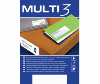 MULTI 3 Univerzálne etikety MULTI 3, 99,1x57mm, zaoblené,...