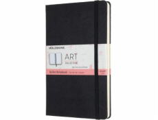 Moleskine Notebook MOLESKINE L (13x21cm) Art Bullet s bodkami, pevná väzba, 160 strán, čierna