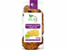 BioLife Sušené ananasové kroužky BIO 100g