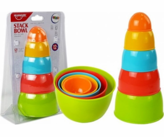 Leantoys Cup Arcade Puzzle pro batole 5 ks