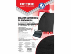 Obaly na vazbu kancelářských produktů, karton, A4, 250 gsm, jako kůže, 100 ks., Černá (20232525-05)