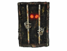 Halloween kostra v kleci, 45 cm