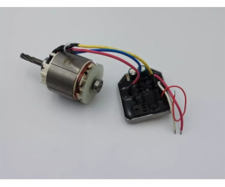 Rotor, stator se sadou střídače