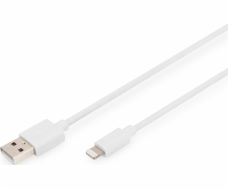 Kábel prenosu dát/USB A/Lightning MFI 2M biele nabíjanie