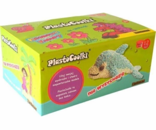 Mäsa plastyczna Plastocoolki neonowe Display 12 sztuk