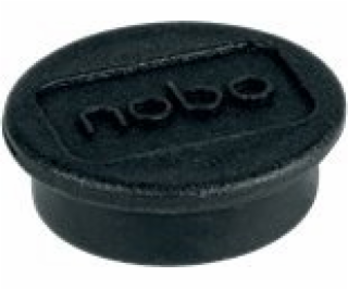 Nobo Blackboard magnety 13 mm čierne, bal./10 ks