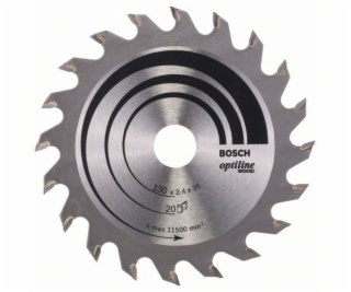 Pilový kotouč Optiline Wood - 130 x 20/16 x 2,4 mm, 20 - ...
