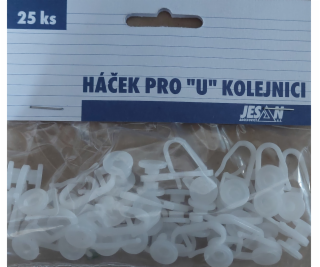 Háčik záclonový "C" 25 ks **hnedý **