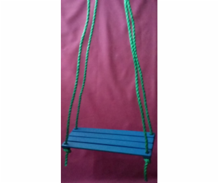 Hojdačka detská sedátko drevo farebná 40x15 cm